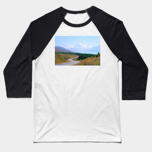 Mount Cook Highway Baseball T-Shirt